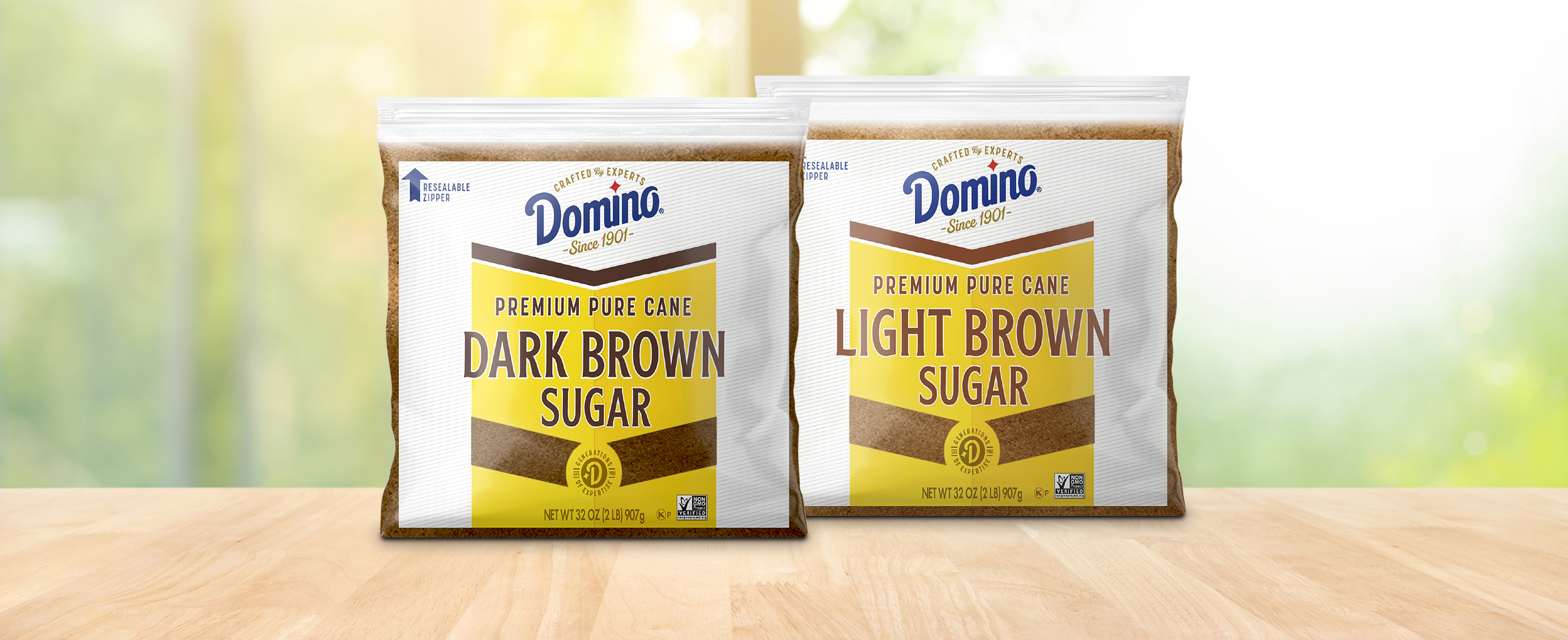 resealable domino zipper bags for domino dark brown sugar and light brown sugar