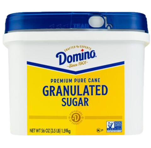 domino granulated sugar 3.5lb easy baking tub