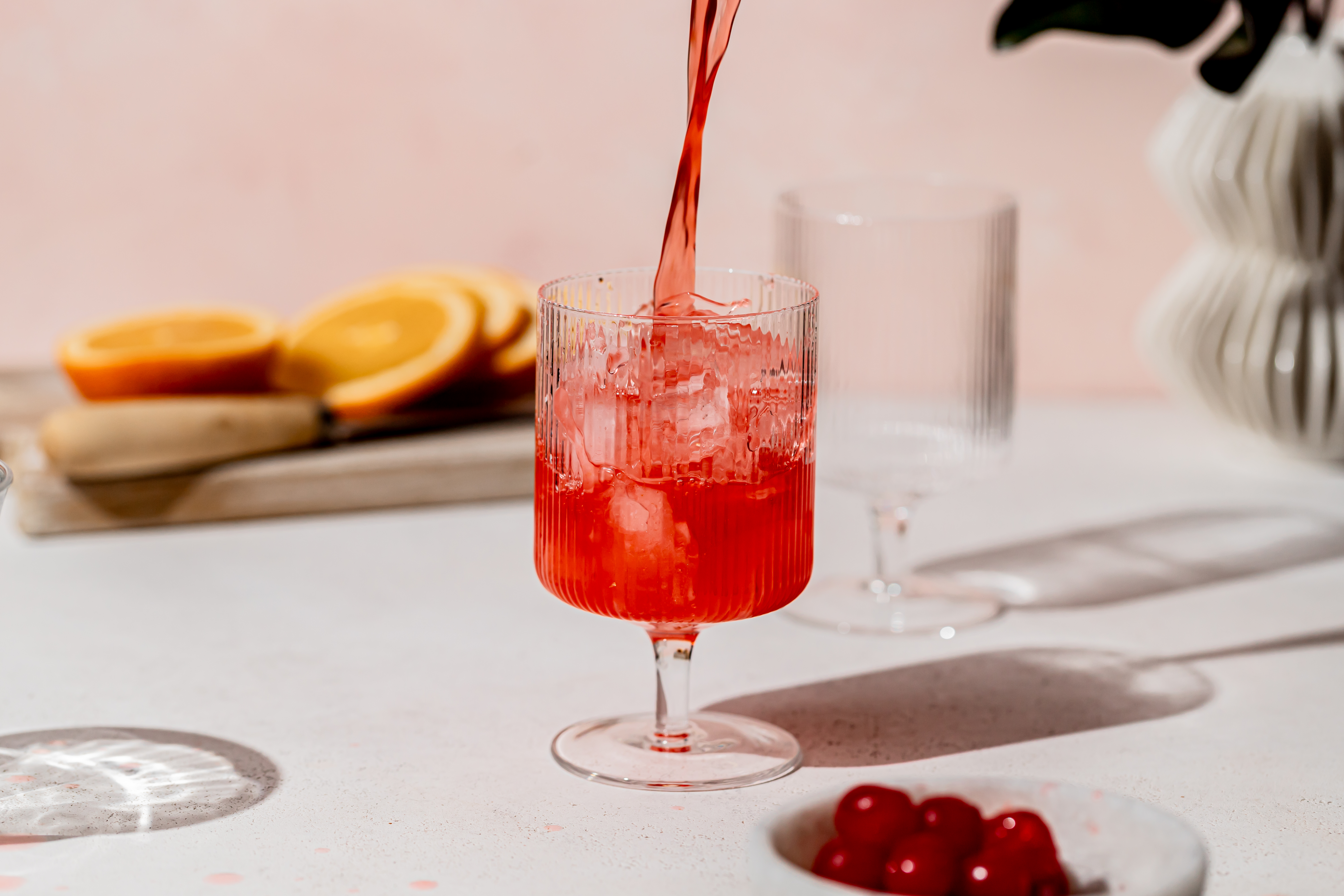 hurricane cocktail recipe made with domino granulated sugar simple syrup