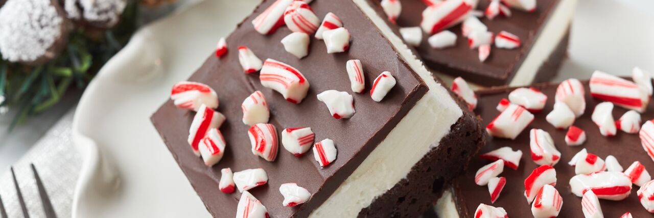 Peppermint Bark Brownies