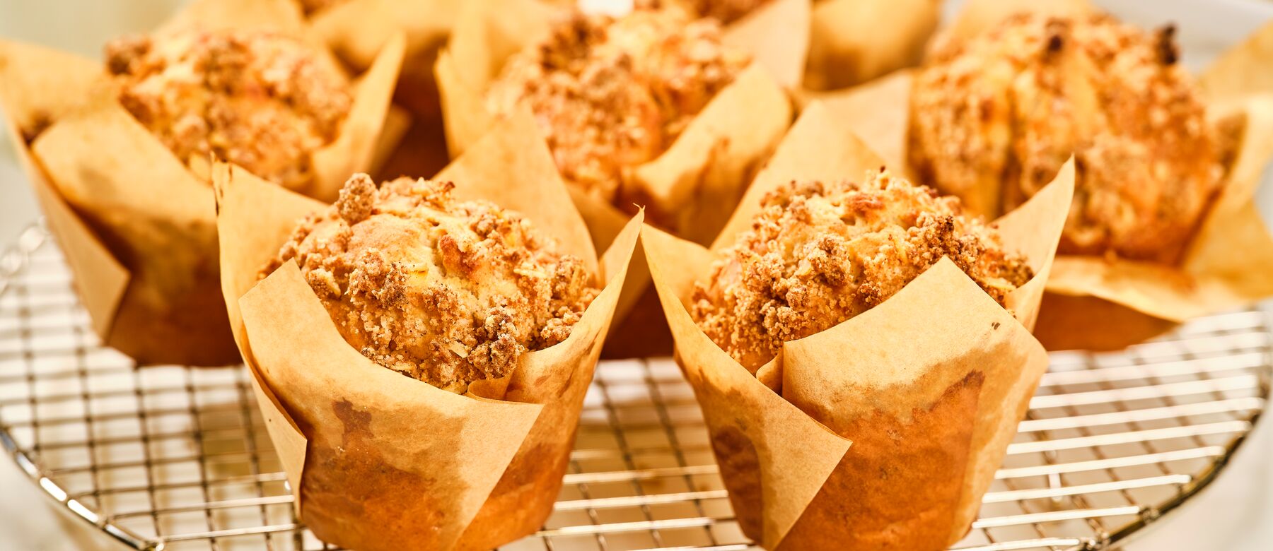 apple muffins made with domino golden sugar and light brown sugar